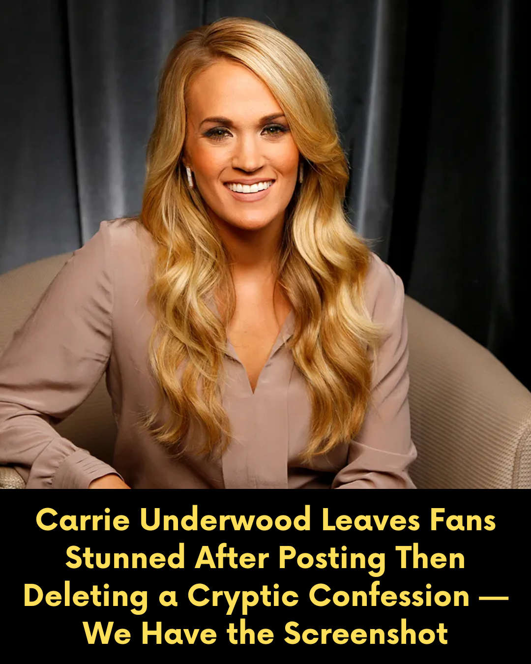 Carrie Underwood Leaves Fans Stunned After Posting Then Deleting a Cryptic Confession — We Have the Screenshot