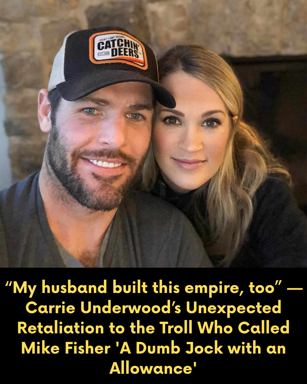 “My husband built this empire, too” — Carrie Underwood’s Unexpected Retaliation to the Troll Who Called Mike Fisher ‘A Dumb Jock with an Allowance’