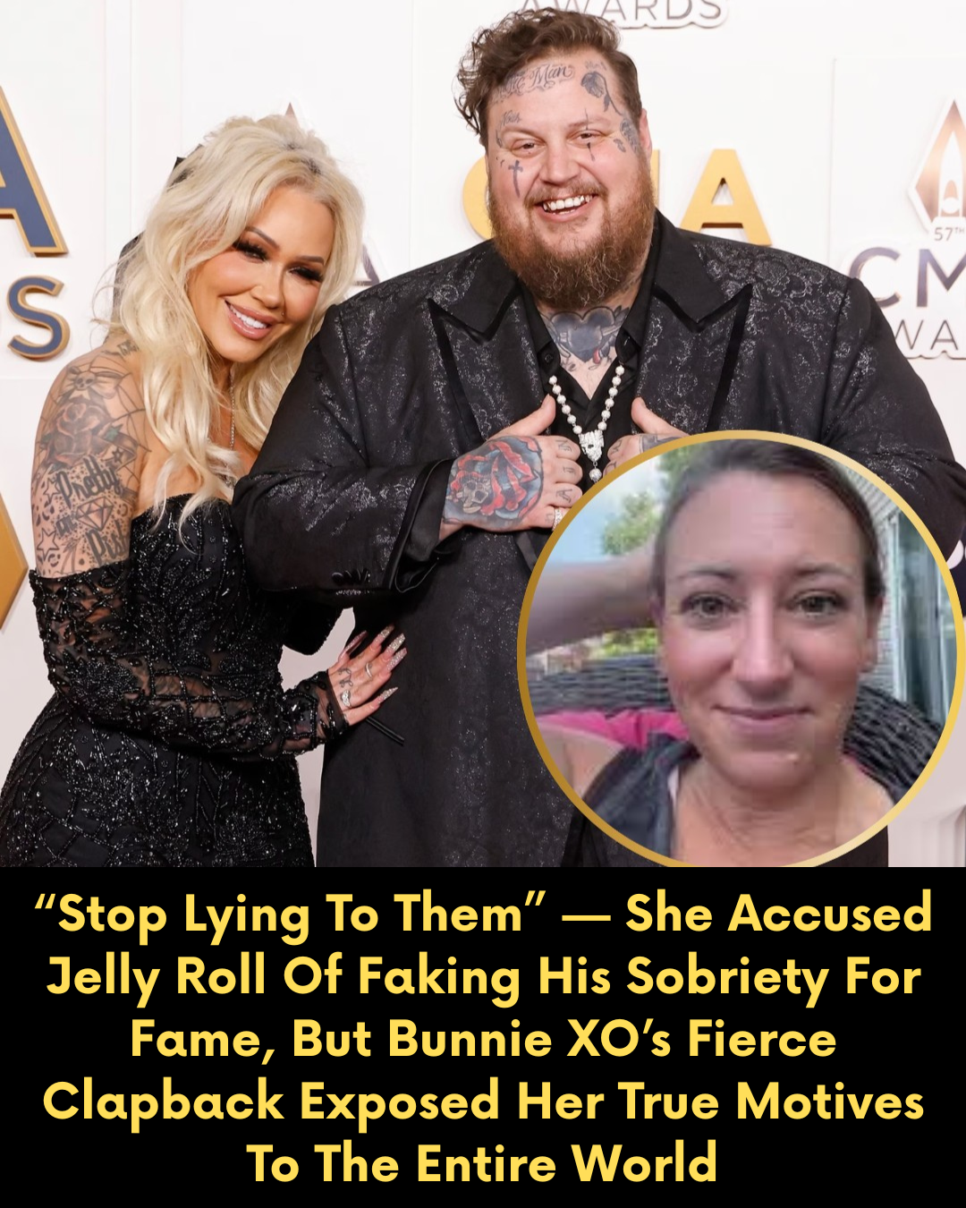 “Stop Lying To Them” — She Accused Jelly Roll Of Faking His Sobriety For Fame, But Bunnie XO’s Fierce Clapback Exposed Her True Motives To The Entire World