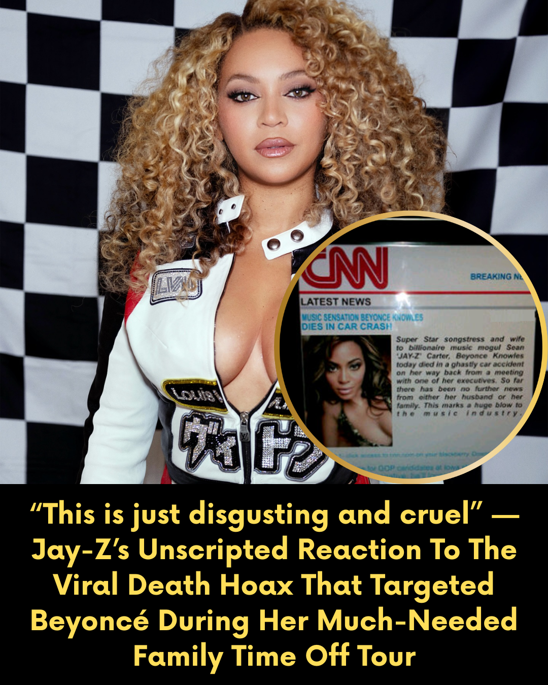 “This is just disgusting and cruel” — Jay-Z’s Unscripted Reaction To The Viral Death Hoax That Targeted Beyoncé During Her Much-Needed Family Time Off Tour
