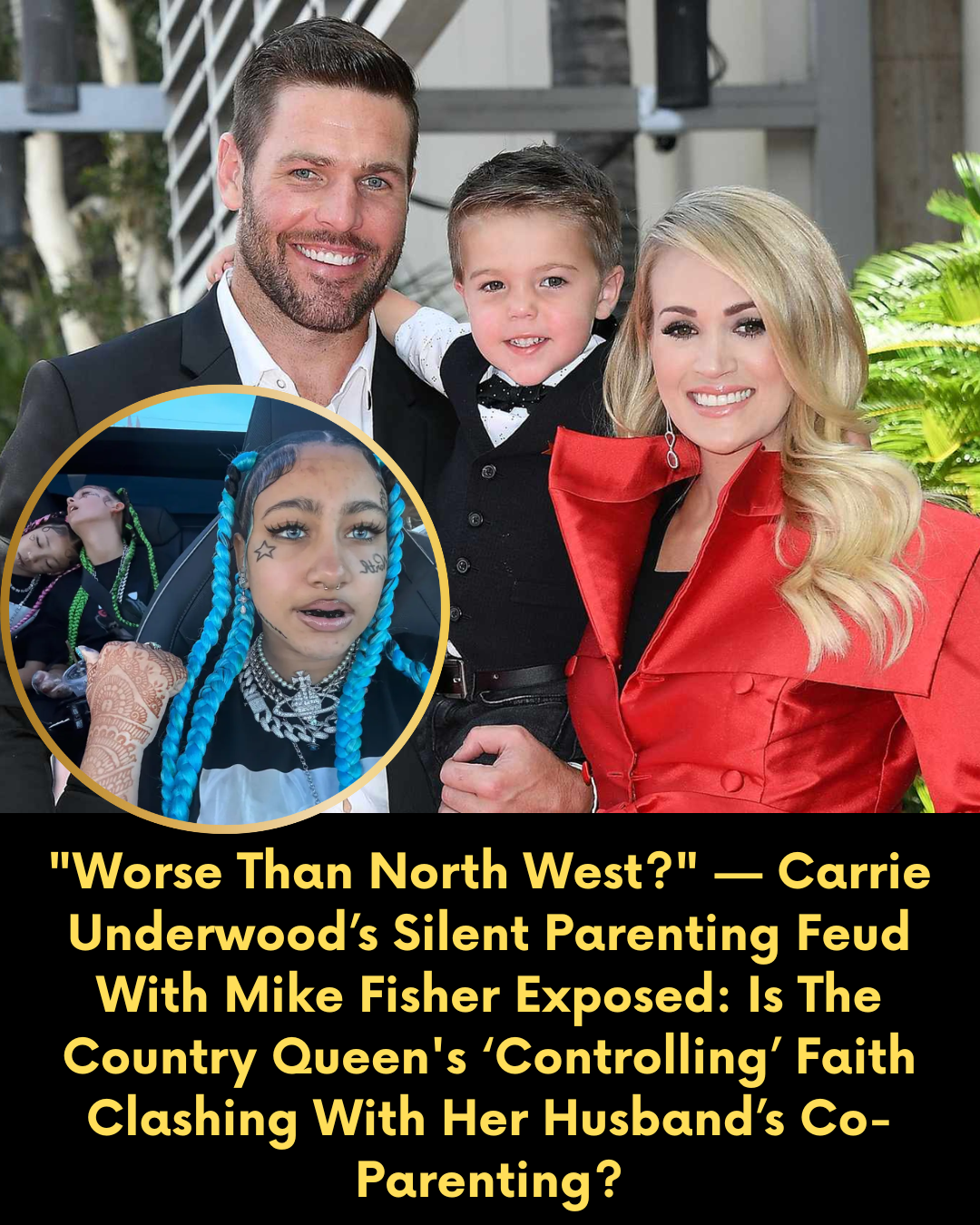 “Worse Than North West?” — Carrie Underwood’s Silent Parenting Feud With Mike Fisher Exposed: Is The Country Queen’s ‘Controlling’ Faith Clashing With Her Husband’s Co-Parenting?
