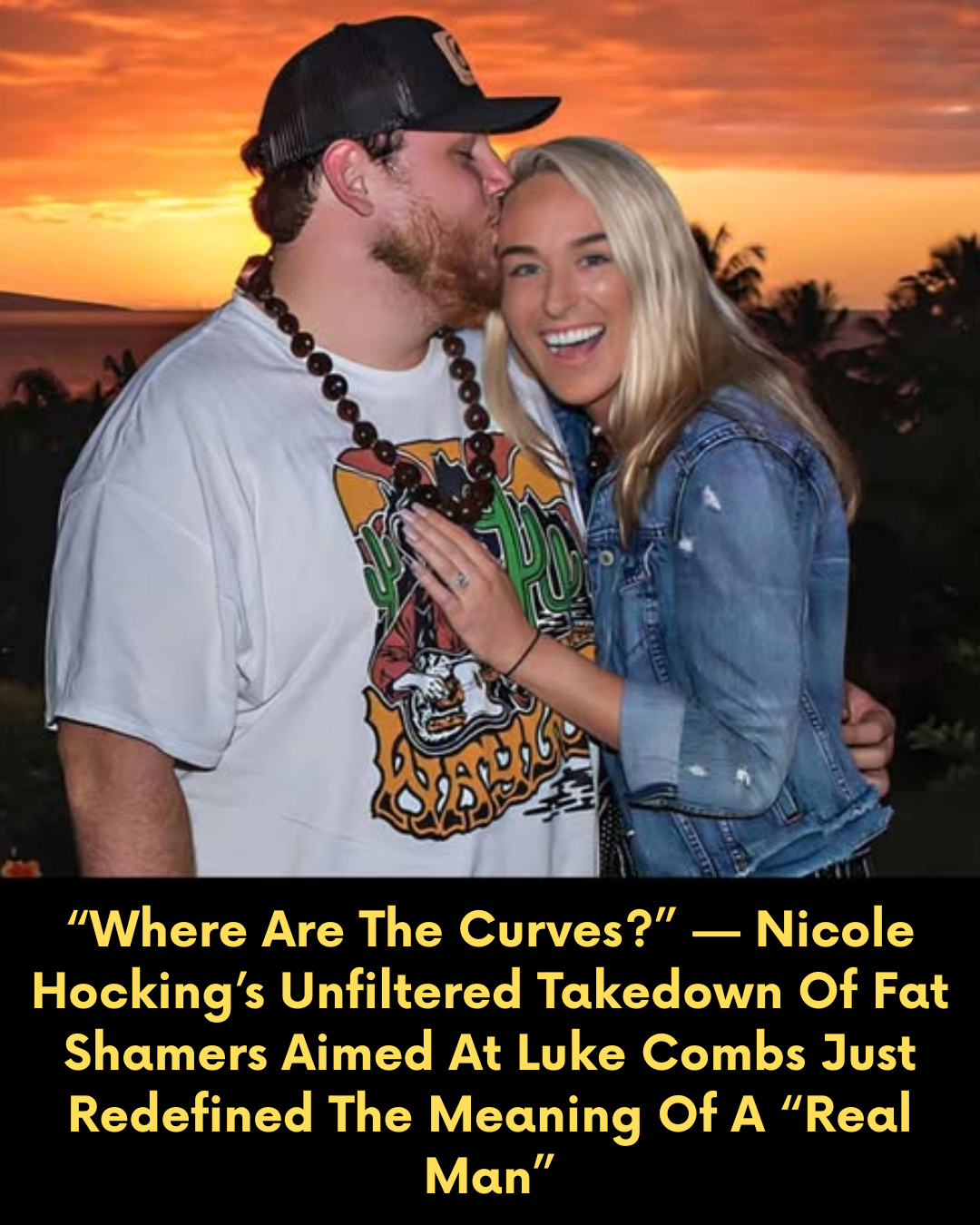 “Where Are The Curves?” — Nicole Hocking’s Unfiltered Takedown Of Fat Shamers Aimed At Luke Combs Just Redefined The Meaning Of A “Real Man”