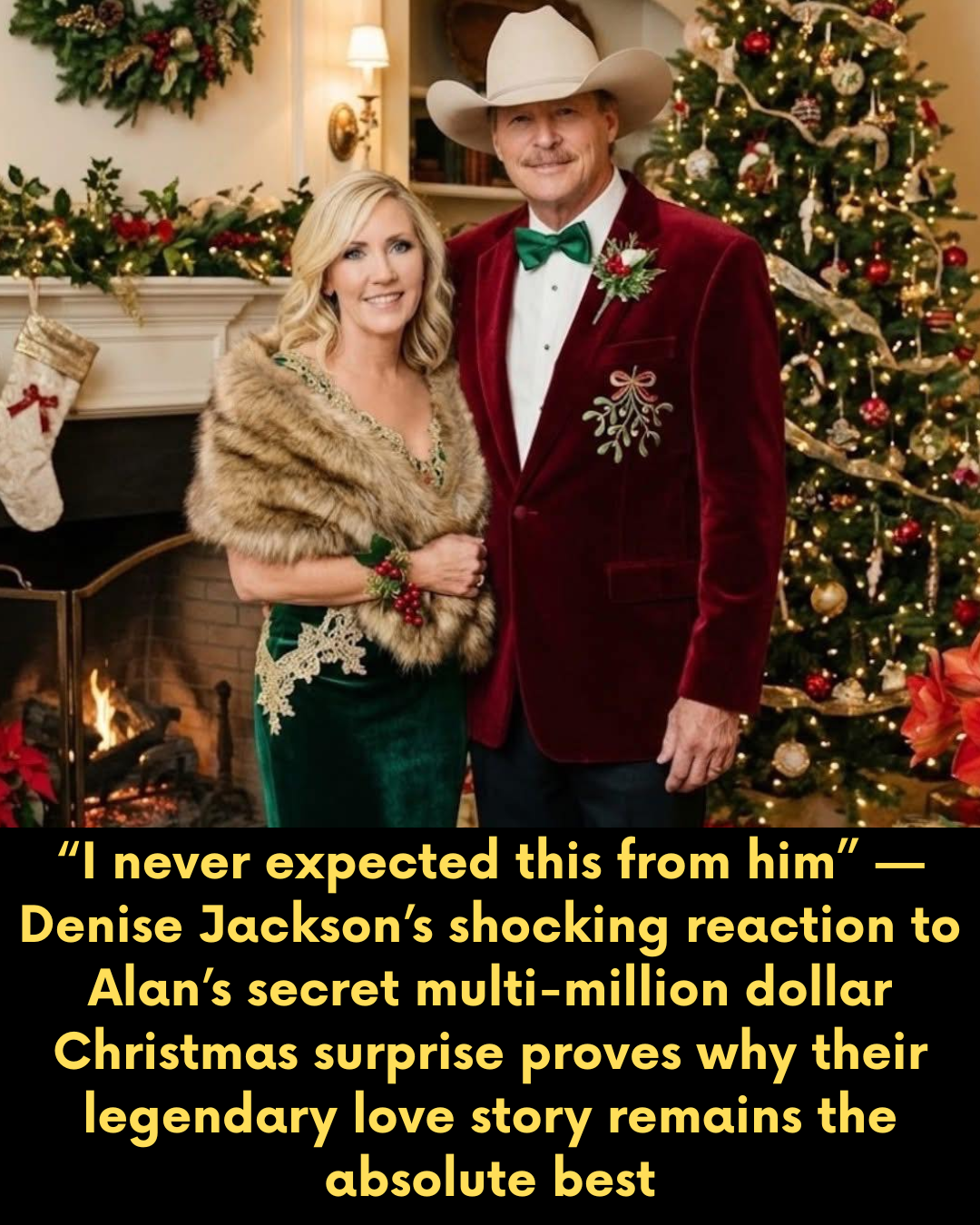 “I never expected this from him” — Denise Jackson’s shocking reaction to Alan’s secret multi-million dollar Christmas surprise proves why their legendary love story remains the absolute best