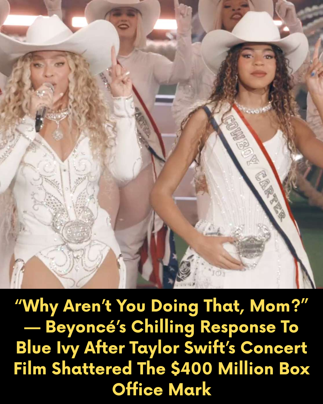 “Why Aren’t You Doing That, Mom?” — Beyoncé’s Chilling Response To Blue Ivy After Taylor Swift’s Concert Film Shattered The $400 Million Box Office Mark
