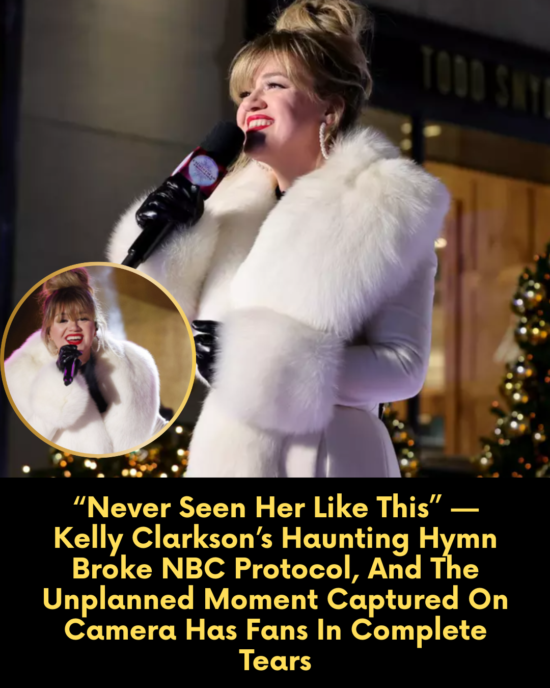 “Never Seen Her Like This” — Kelly Clarkson’s Haunting Hymn Broke NBC Protocol, And The Unplanned Moment Captured On Camera Has Fans In Complete Tears