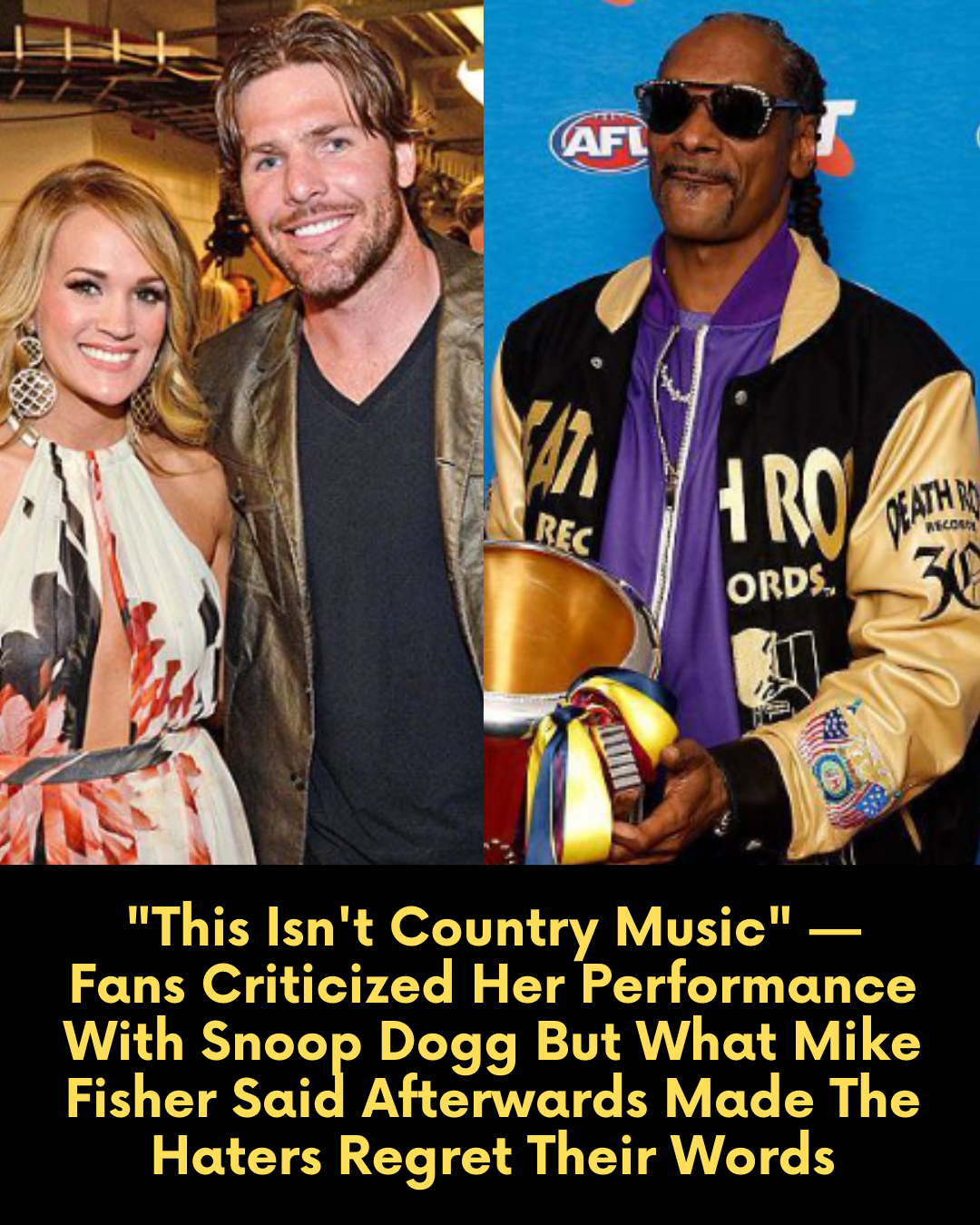 “This Isn’t Country Music” — Fans Criticized Her Performance With Snoop Dogg But What Mike Fisher Said Afterwards Made The Haters Regret Their Words
