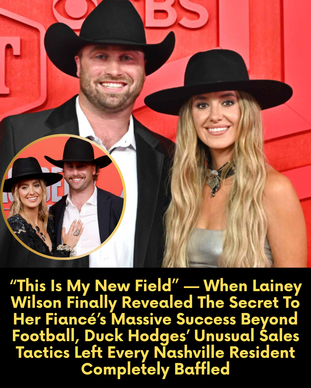 “This Is My New Field” — When Lainey Wilson Finally Revealed The Secret To Her Fiancé’s Massive Success Beyond Football, Duck Hodges’ Unusual Sales Tactics Left Every Nashville Resident Completely Baffled