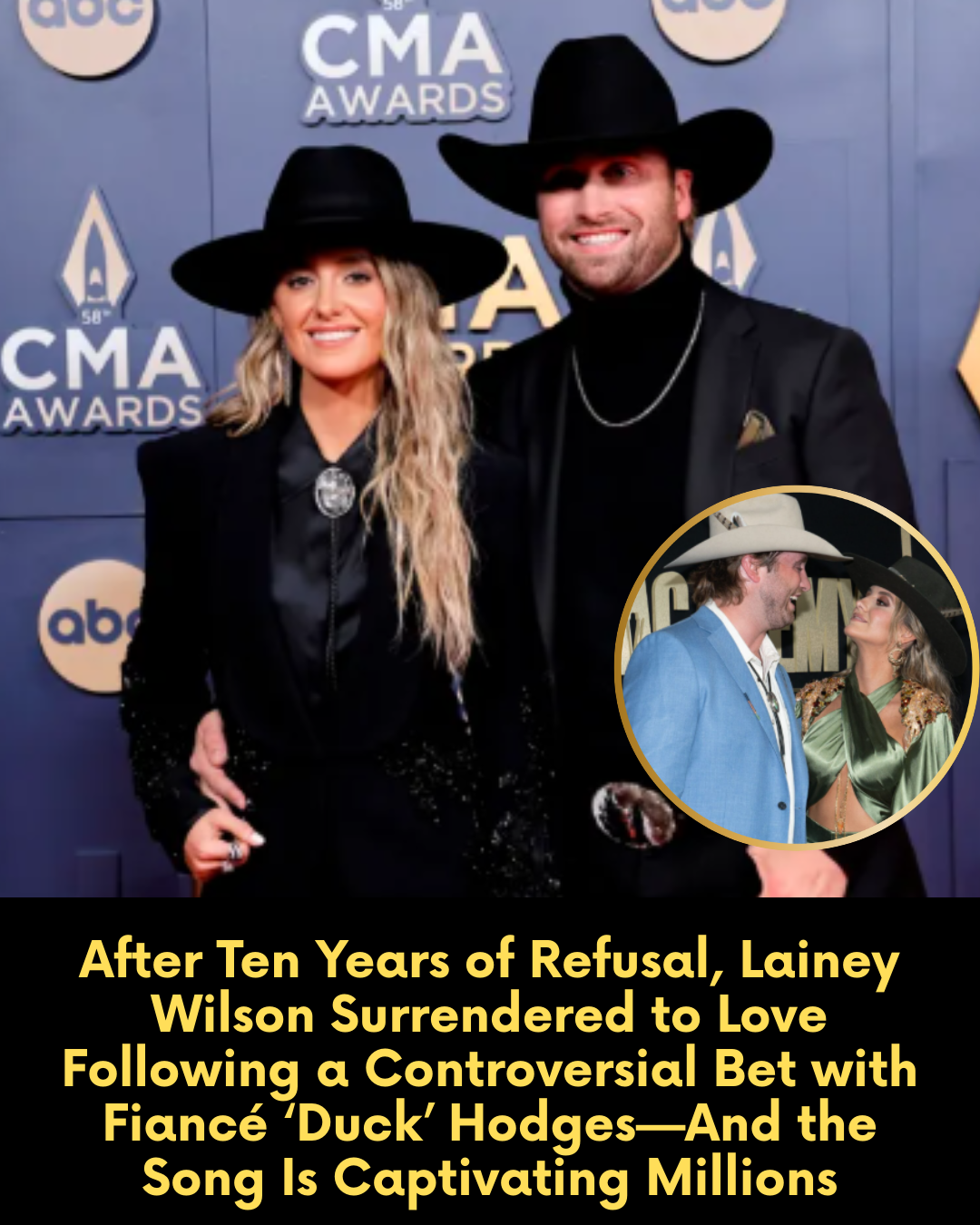 After Ten Years of Refusal, Lainey Wilson Surrendered to Love Following a Controversial Bet with Fiancé ‘Duck’ Hodges—And the Song Is Captivating Millions