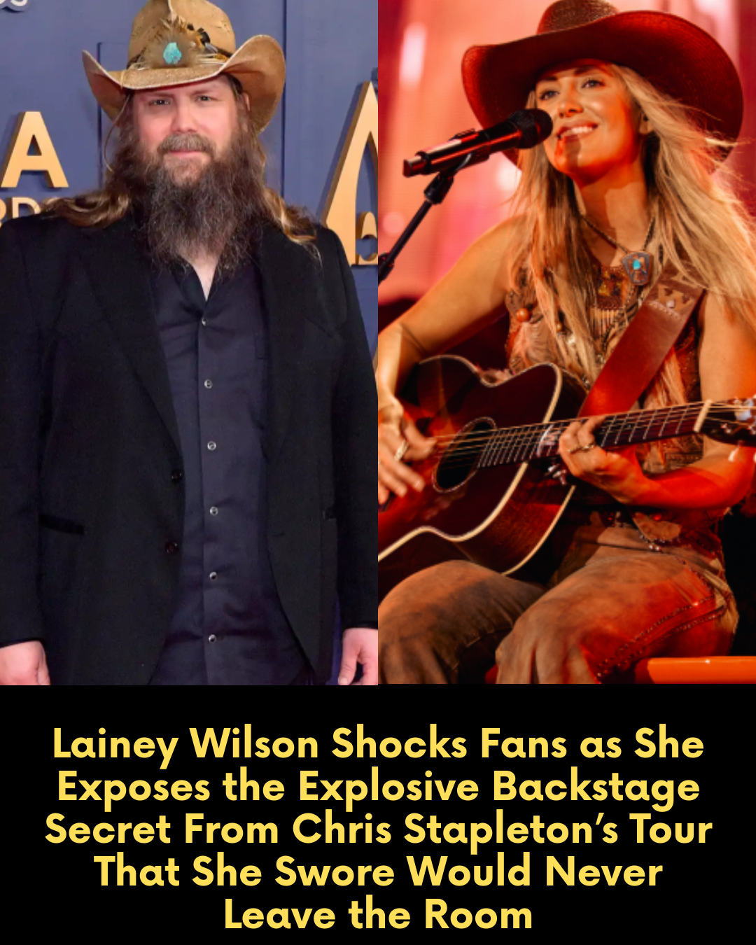 Lainey Wilson Shocks Fans as She Exposes the Explosive Backstage Secret From Chris Stapleton’s Tour That She Swore Would Never Leave the Room