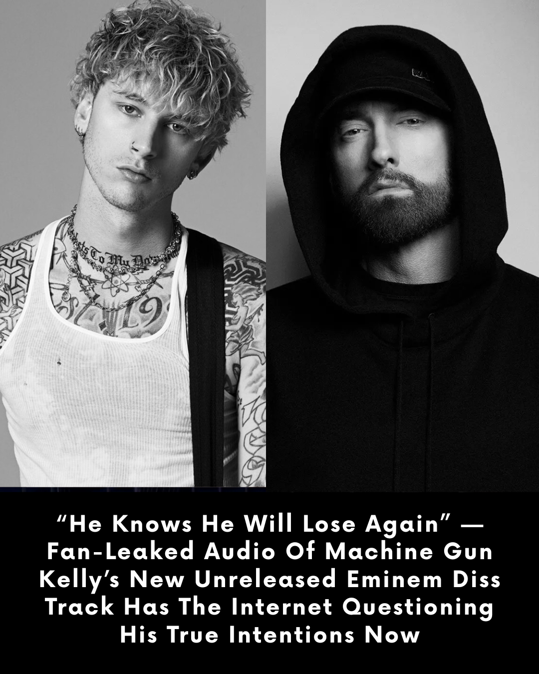 “He Knows He Will Lose Again” — Fan-Leaked Audio Of Machine Gun Kelly’s New Unreleased Eminem Diss Track Has The Internet Questioning His True Intentions Now