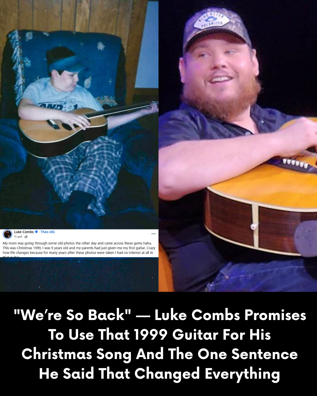 “We’re So Back” — Luke Combs Promises To Use That 1999 Guitar For His Christmas Song And The One Sentence He Said That Changed Everything