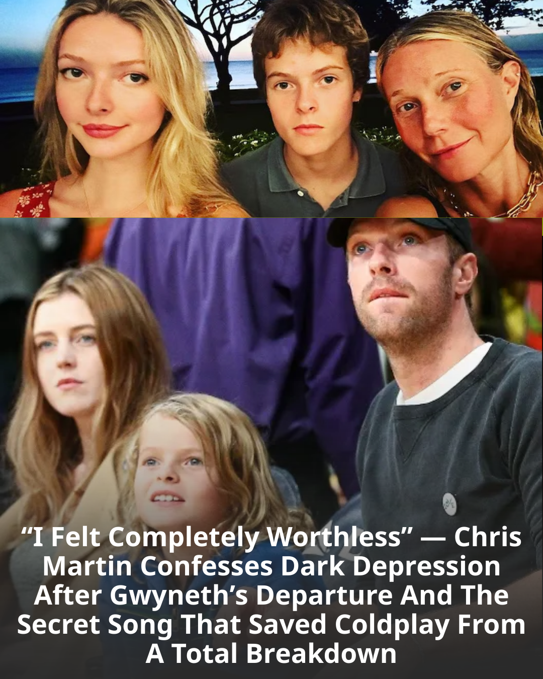 “I Felt Completely Worthless” — Chris Martin Confesses Dark Depression After Gwyneth’s Departure And The Secret Song That Saved Coldplay From A Total Breakdown