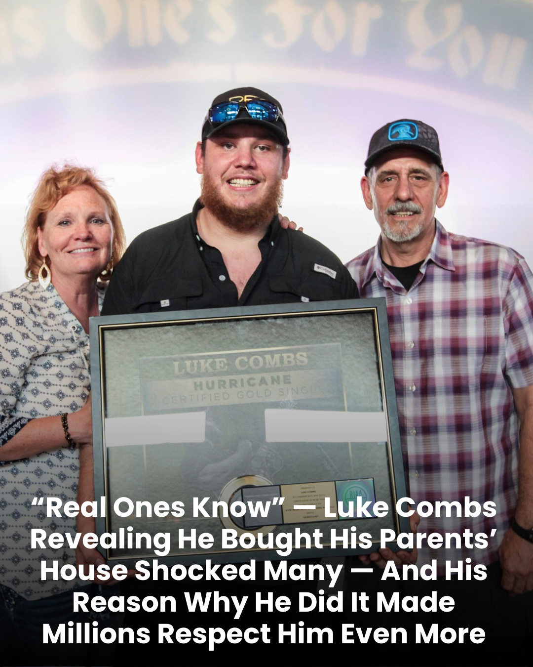 “Real Ones Know” — Luke Combs Revealing He Bought His Parents’ House Shocked Many — And His Reason Why He Did It Made Millions Respect Him Even More
