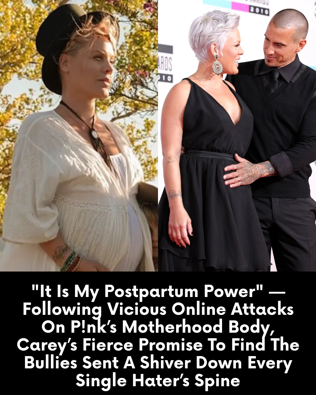 “It Is My Postpartum Power” — Following Vicious Online Attacks On P!nk’s Motherhood Body, Carey’s Fierce Promise To Find The Bullies Sent A Shiver Down Every Single Hater’s Spine