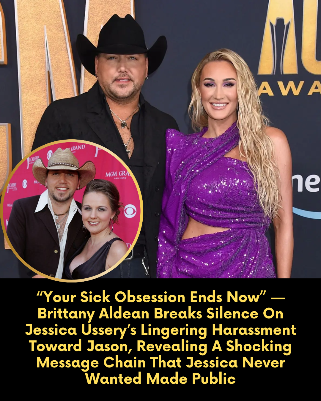 “Your Sick Obsession Ends Now” — Brittany Aldean Breaks Silence On Jessica Ussery’s Lingering Harassment Toward Jason, Revealing A Shocking Message Chain That Jessica Never Wanted Made Public