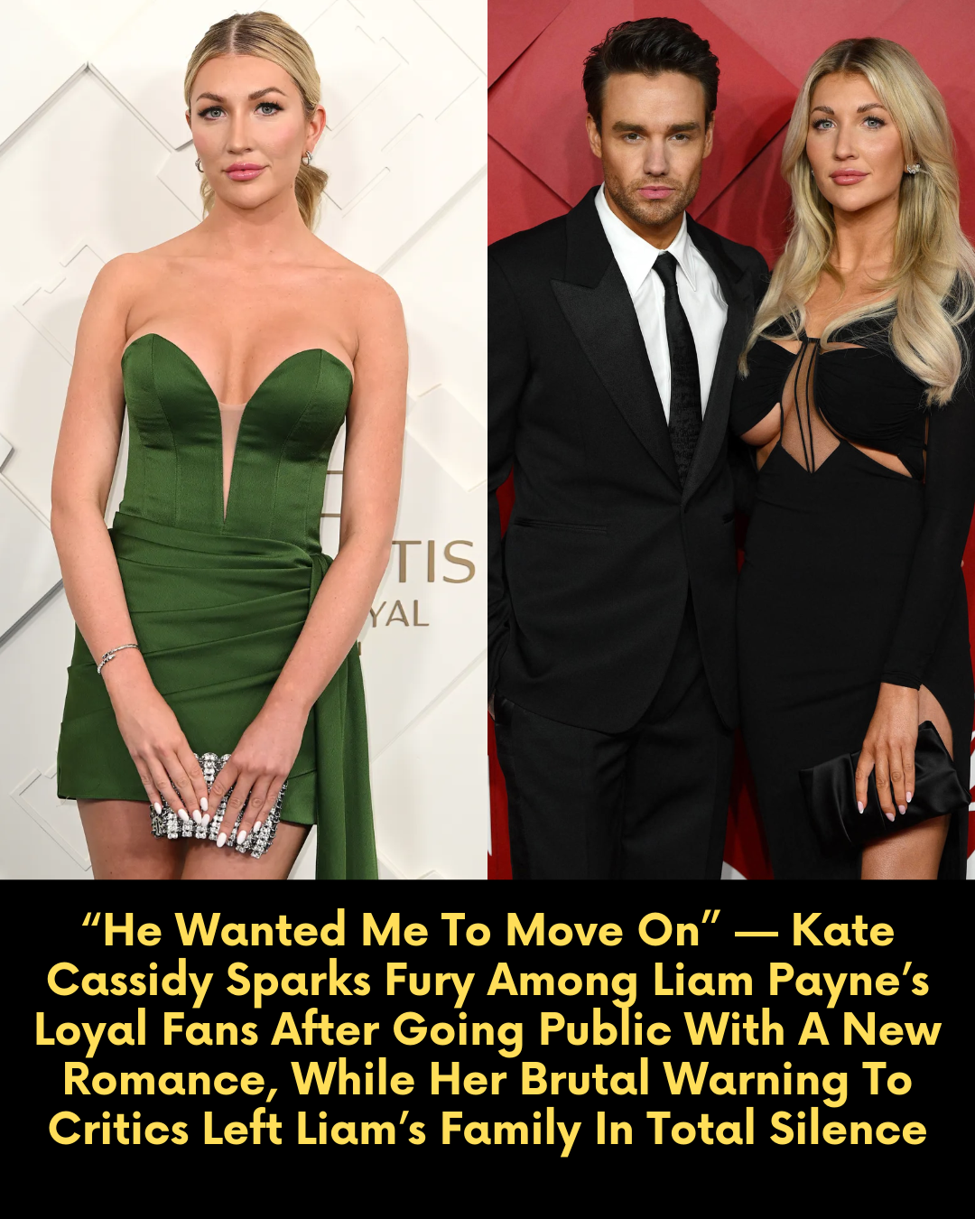“He Wanted Me To Move On” — Kate Cassidy Sparks Fury Among Liam Payne’s Loyal Fans After Going Public With A New Romance, While Her Brutal Warning To Critics Left Liam’s Family In Total Silence
