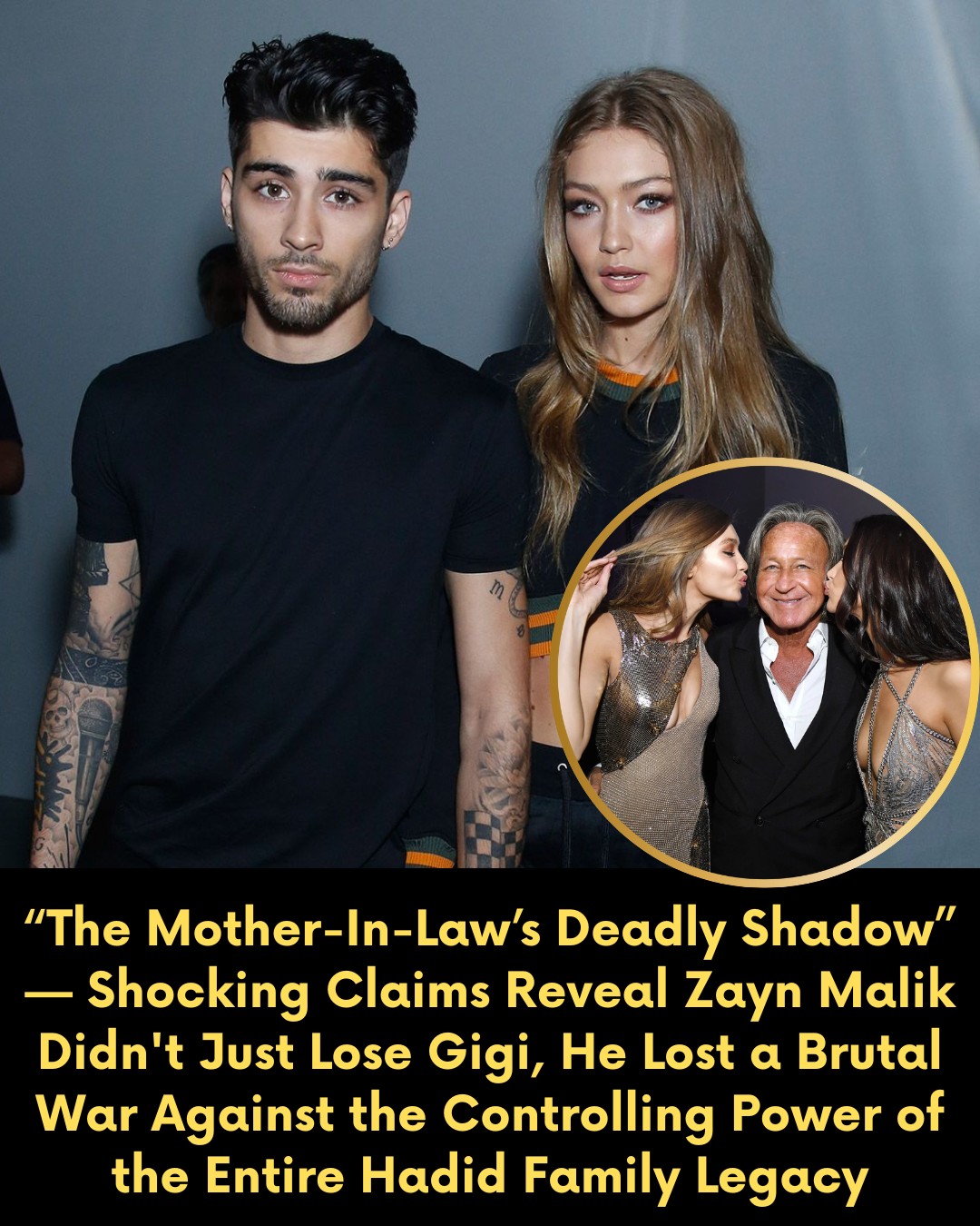 “The Mother-In-Law’s Deadly Shadow” — Shocking Claims Reveal Zayn Malik Didn’t Just Lose Gigi, He Lost a Brutal War Against the Controlling Power of the Entire Hadid Family Legacy