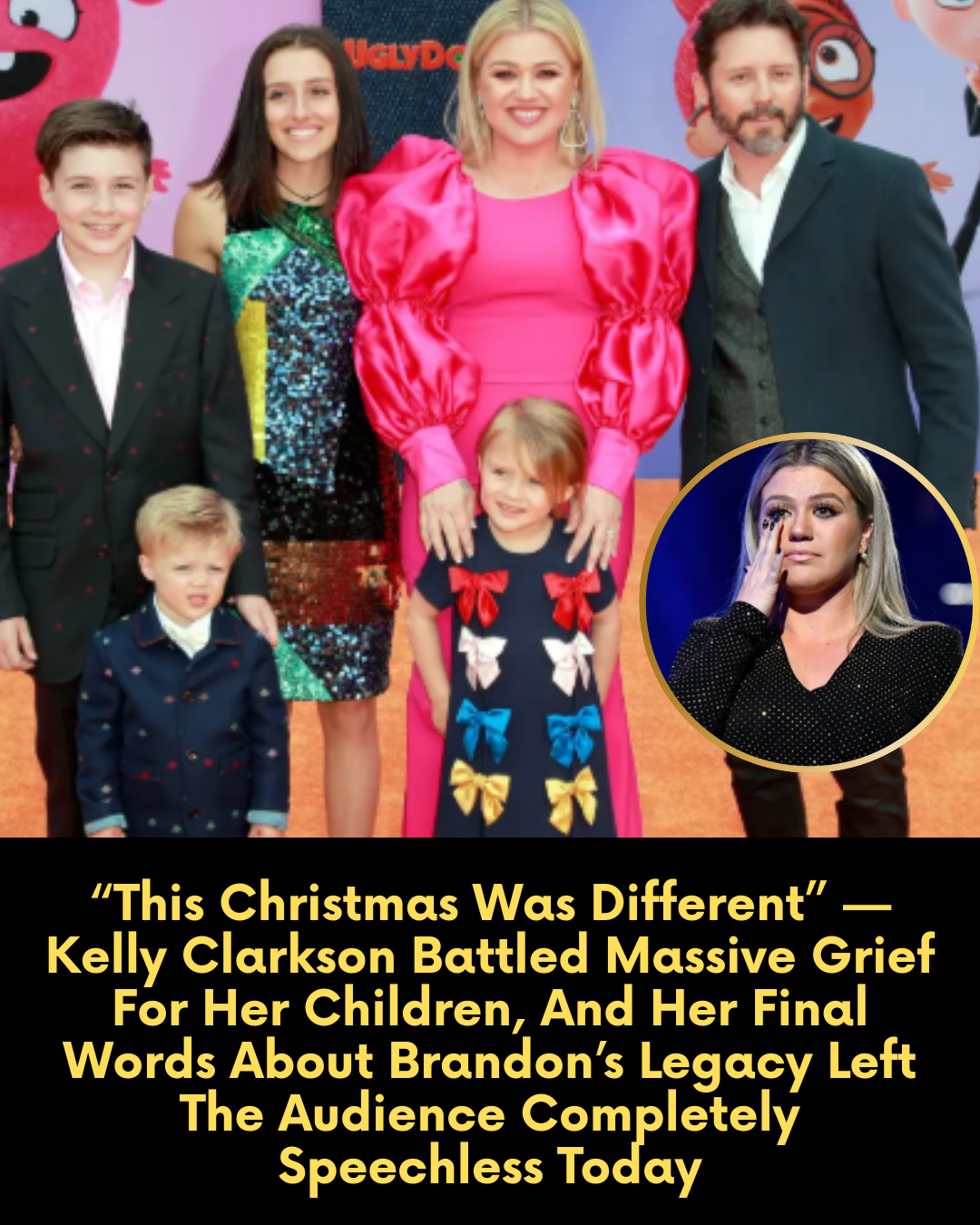 “This Christmas Was Different” — Kelly Clarkson Battled Massive Grief For Her Children, And Her Final Words About Brandon’s Legacy Left The Audience Completely Speechless Today