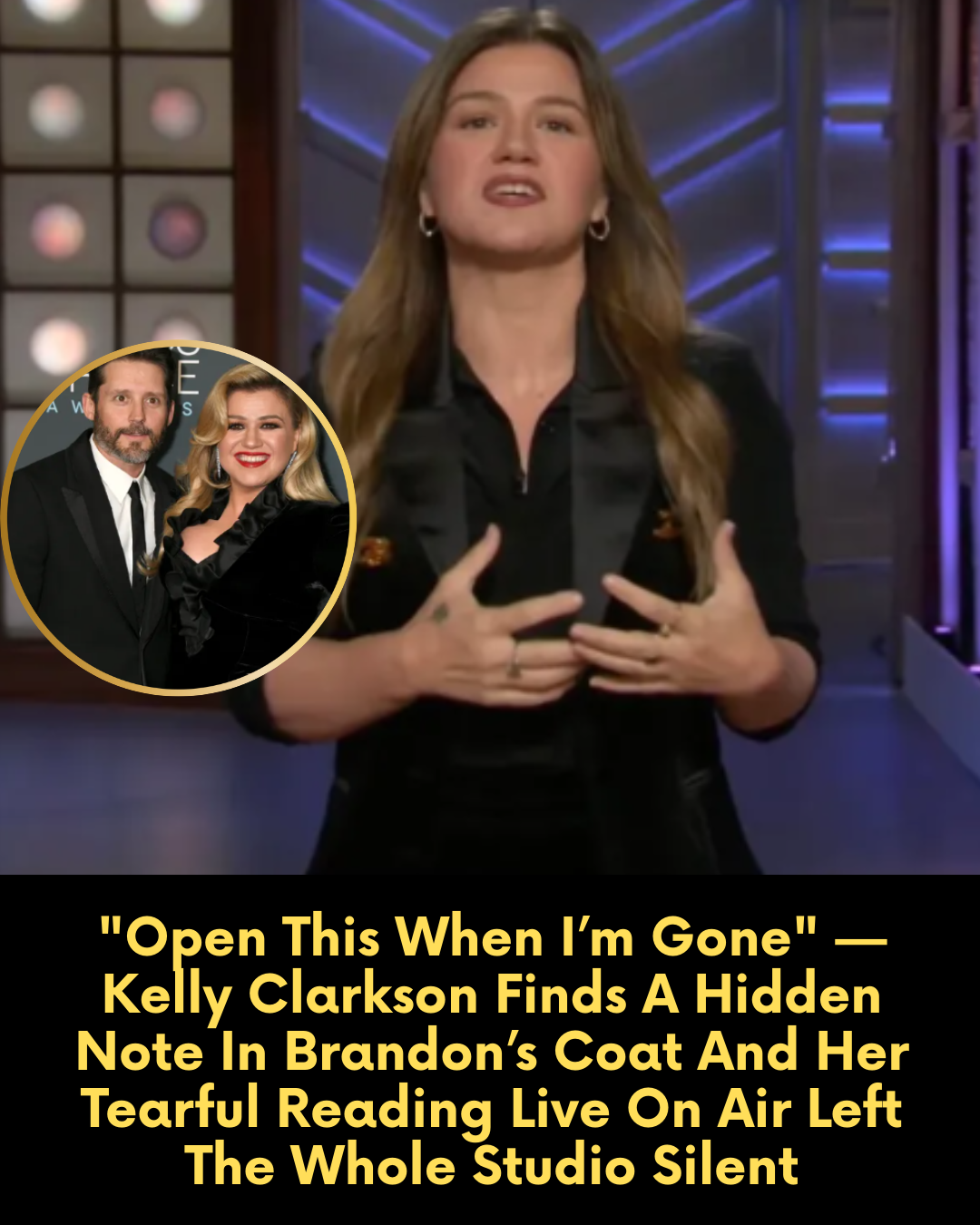 “Open This When I’m Gone” — Kelly Clarkson Finds A Hidden Note In Brandon’s Coat And Her Tearful Reading Live On Air Left The Whole Studio Silent