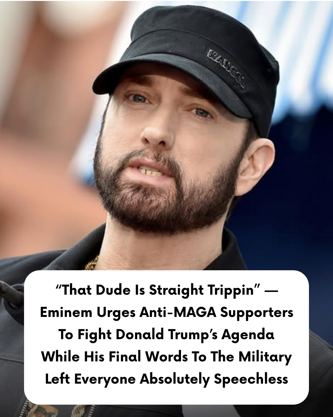 “That Dude Is Straight Trippin” — Eminem Urges Anti-MAGA Supporters To Fight Donald Trump’s Agenda While His Final Words To The Military Left Everyone Absolutely Speechless