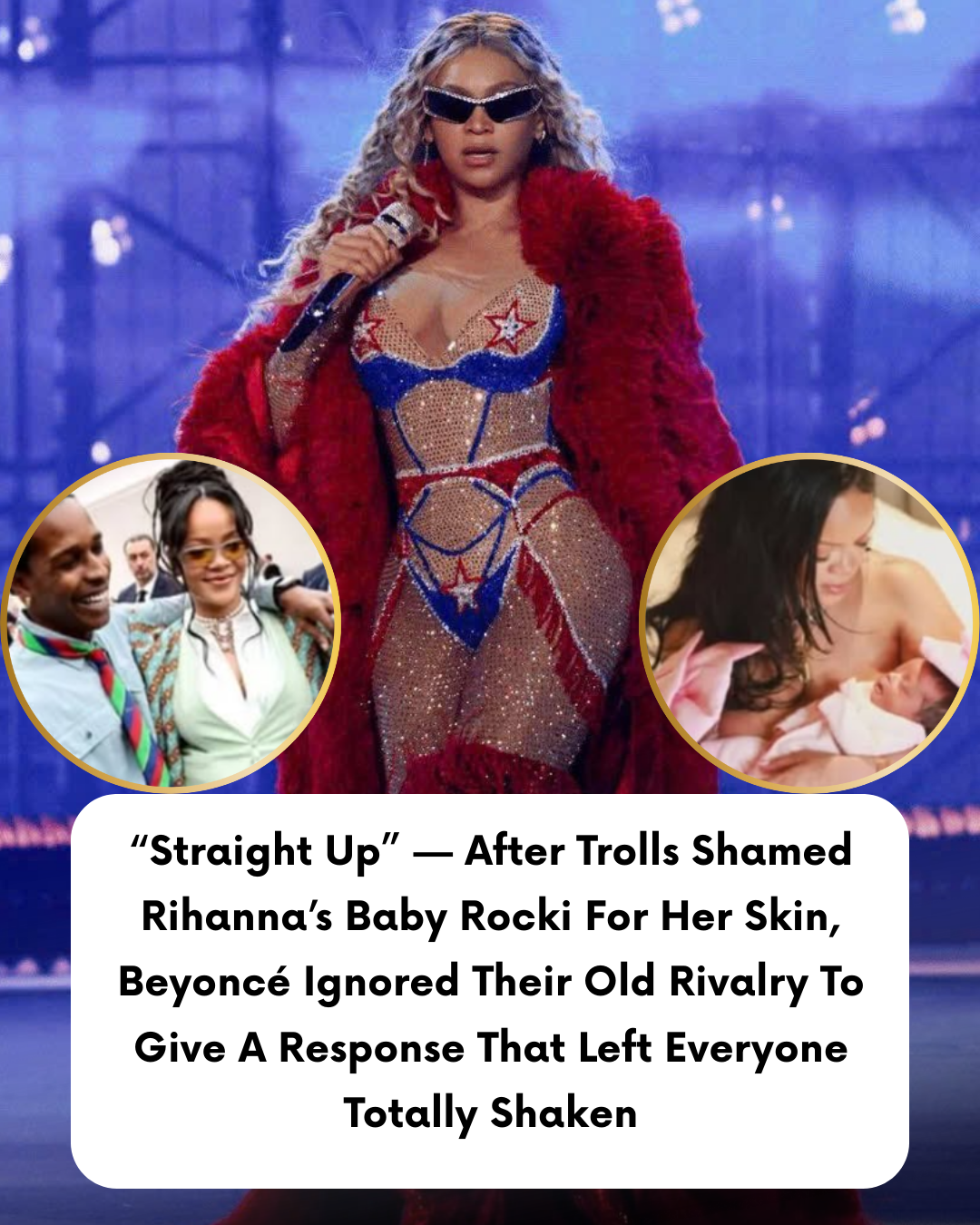 “Straight Up” — After Trolls Shamed Rihanna’s Baby Rocki For Her Skin, Beyoncé Ignored Their Old Rivalry To Give A Response That Left Everyone Totally Shaken
